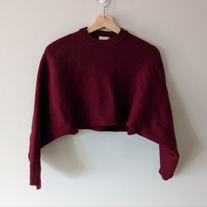 Wilfred Free Lolan Merino Wool Cropped Sweater